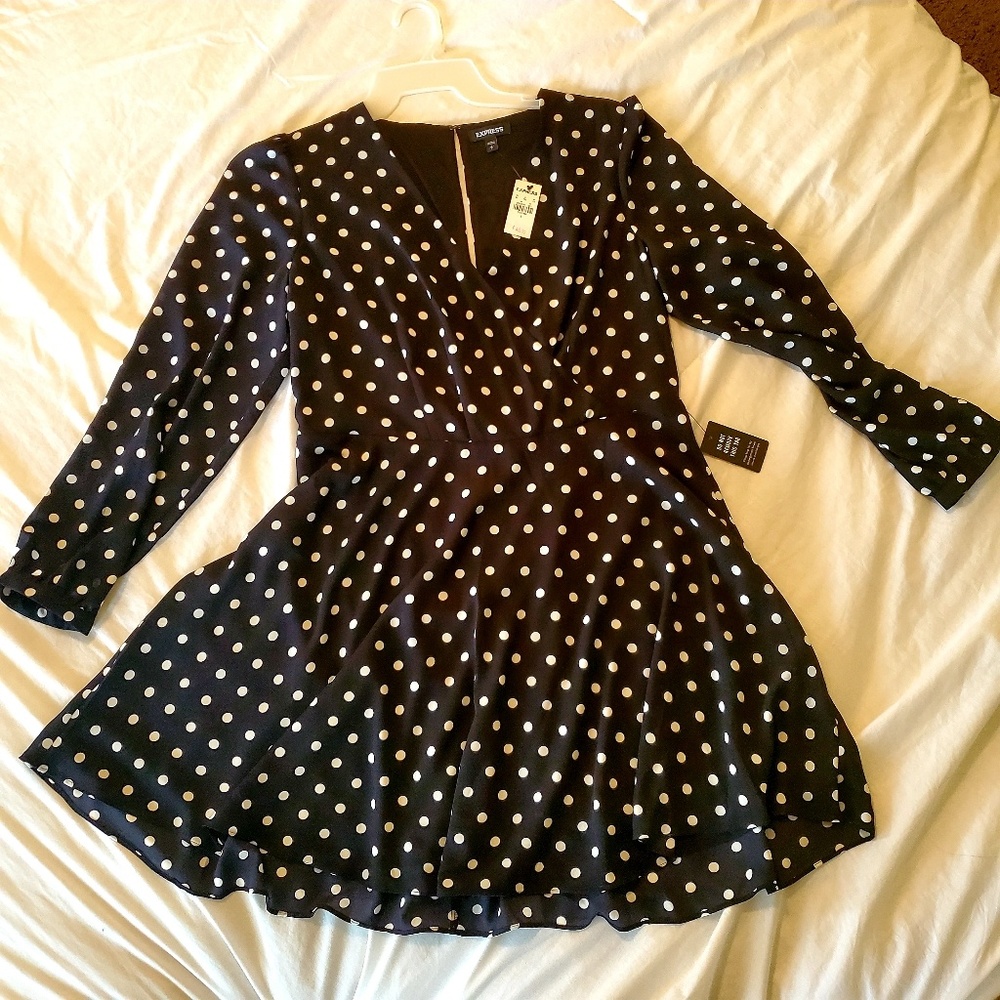 Express Polka Dot Dress